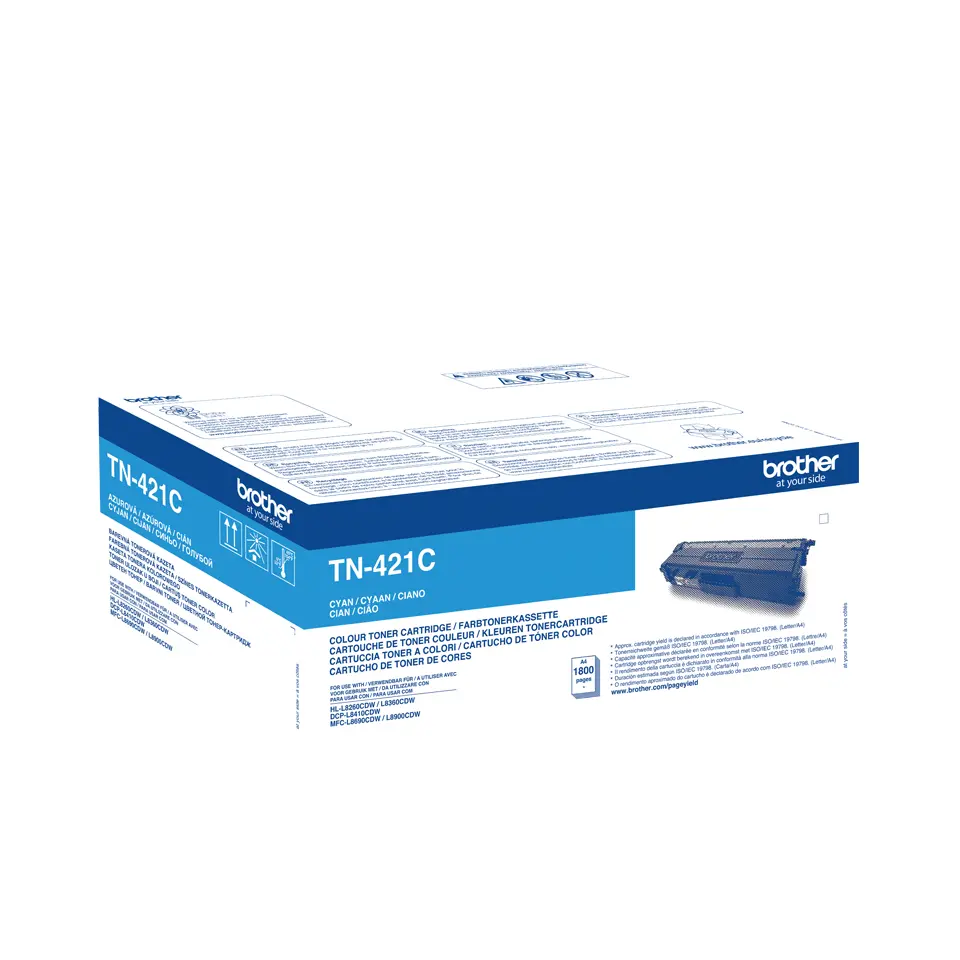 Brother TN-421C Cyaan 1.800 pagina`s (Origineel) - Afbeelding 2