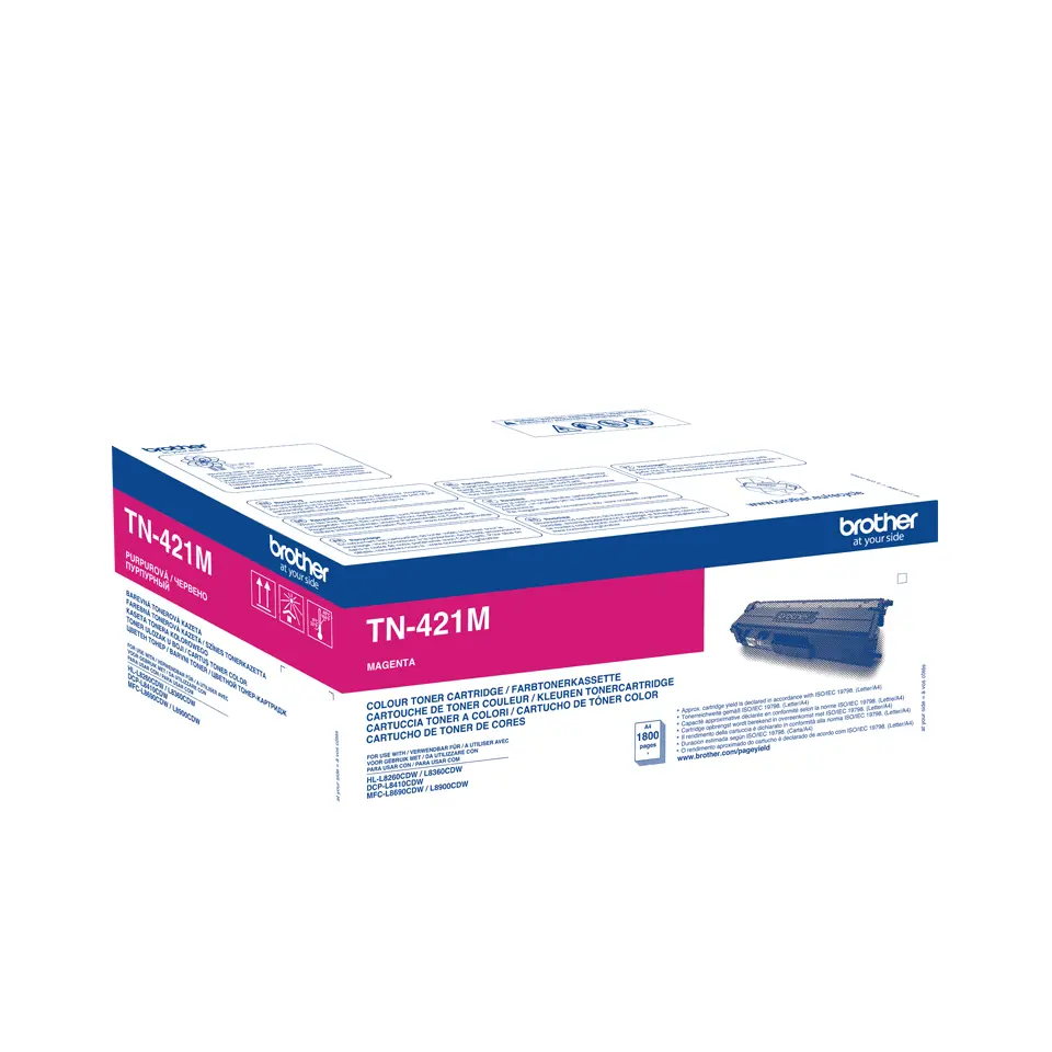 Brother TN-421M Magenta 1.800 pagina`s (Origineel) - Afbeelding 2
