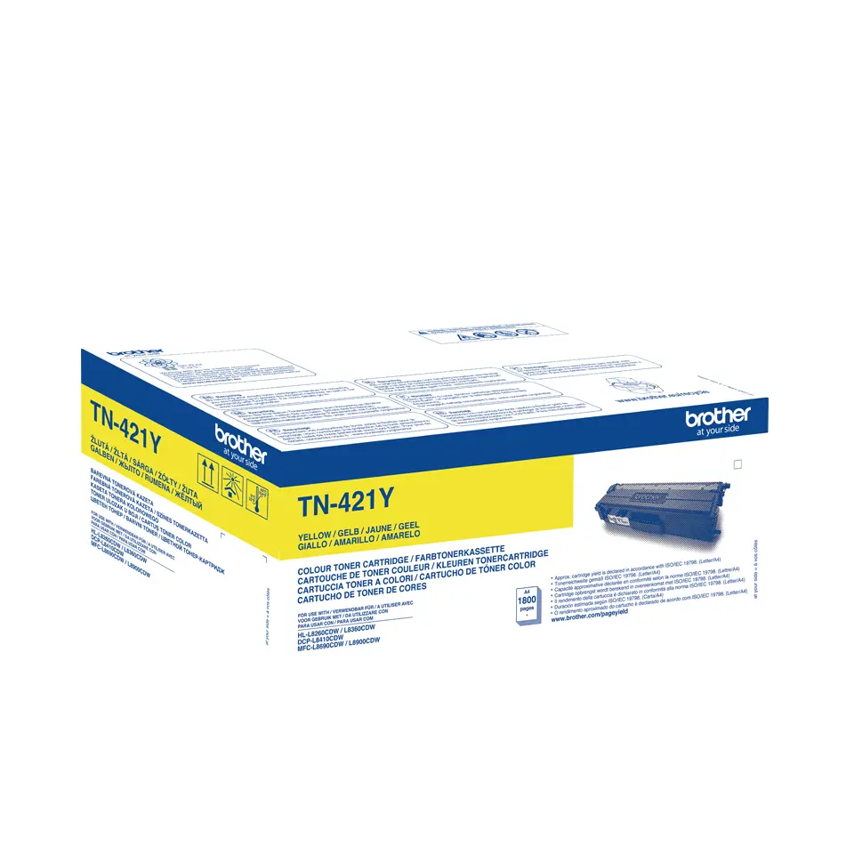 Brother TN-421Y Geel 1.800 pagina`s (Origineel) - Afbeelding 2