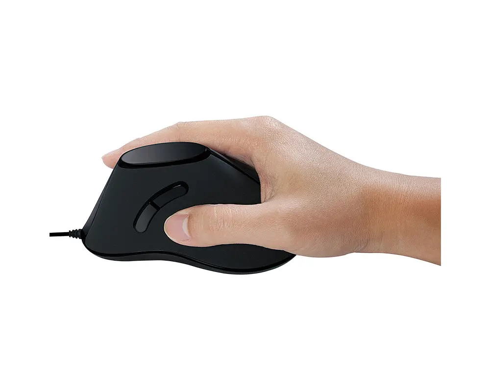 Logilink Ergonomisch Vertikaal Optical USB-A Zwart Ret. - Afbeelding 2