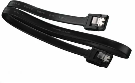 SATA OEM 0.40m 6GBs met Clip Zwart