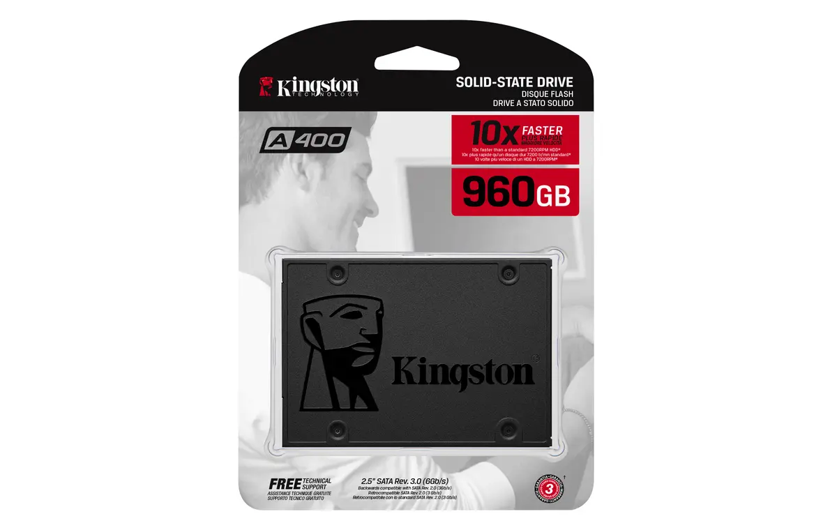 960GB 2,5" Kingston A400 TLC/500/450 - Afbeelding 4