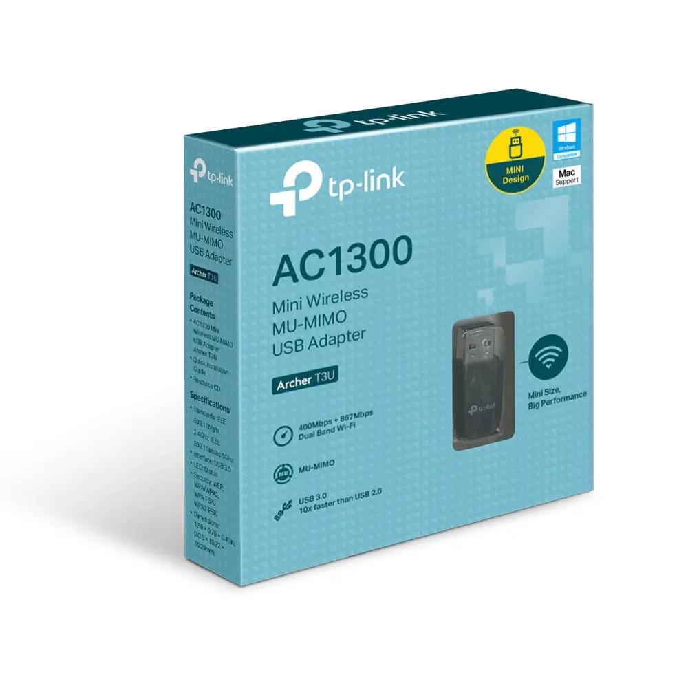 AC1300 WiFi 5 USB 3.0 TP-Link Archer T3U - Afbeelding 2