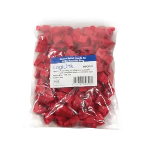 Pullover RJ45 100 stuks Rood LogiLink