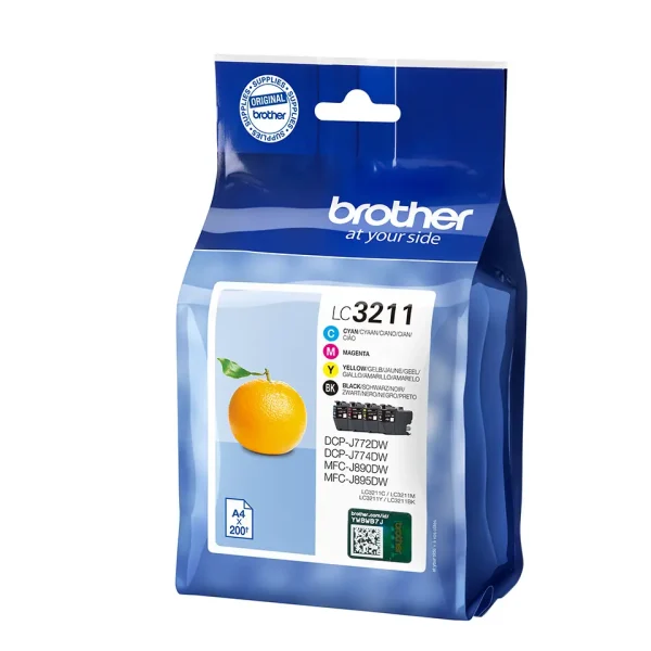 Brother LC-3211VAL Value Pack 4x 200 pagina´s(Origineel)