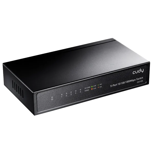 5Port 1Gbps Metalen behuizing Cudy
