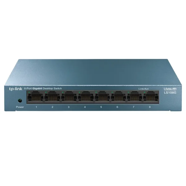 8Port 1Gbps LiteWave Metalen behuizing TP-Link
