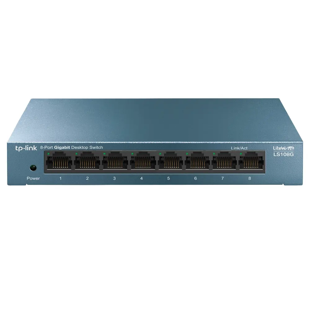 8Port 1Gbps LiteWave Metalen behuizing TP-Link
