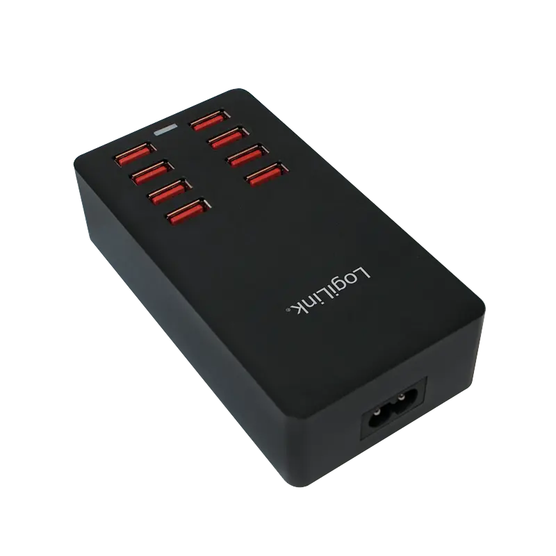100V-240V 8xUSB 8000mA LogiLink Zwart - Afbeelding 4