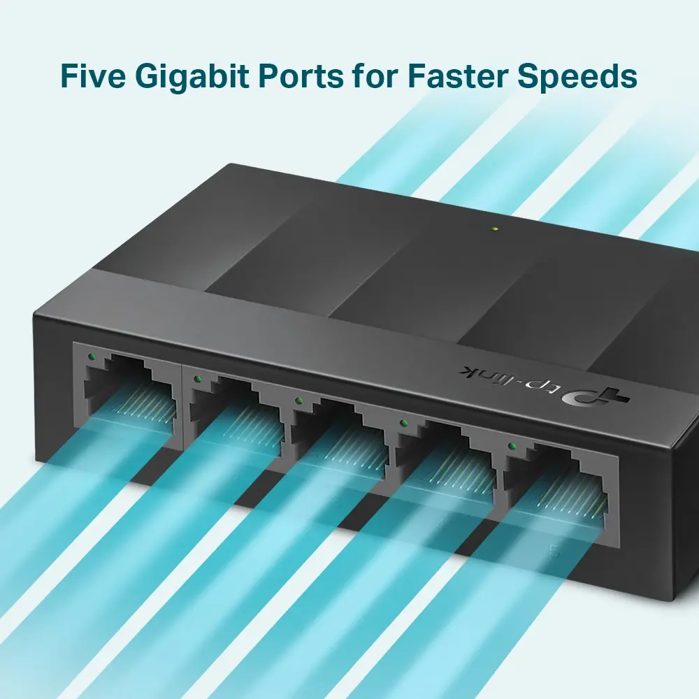 5Port 1Gbps LiteWave Kunstof behuizing TP-Link - Afbeelding 4