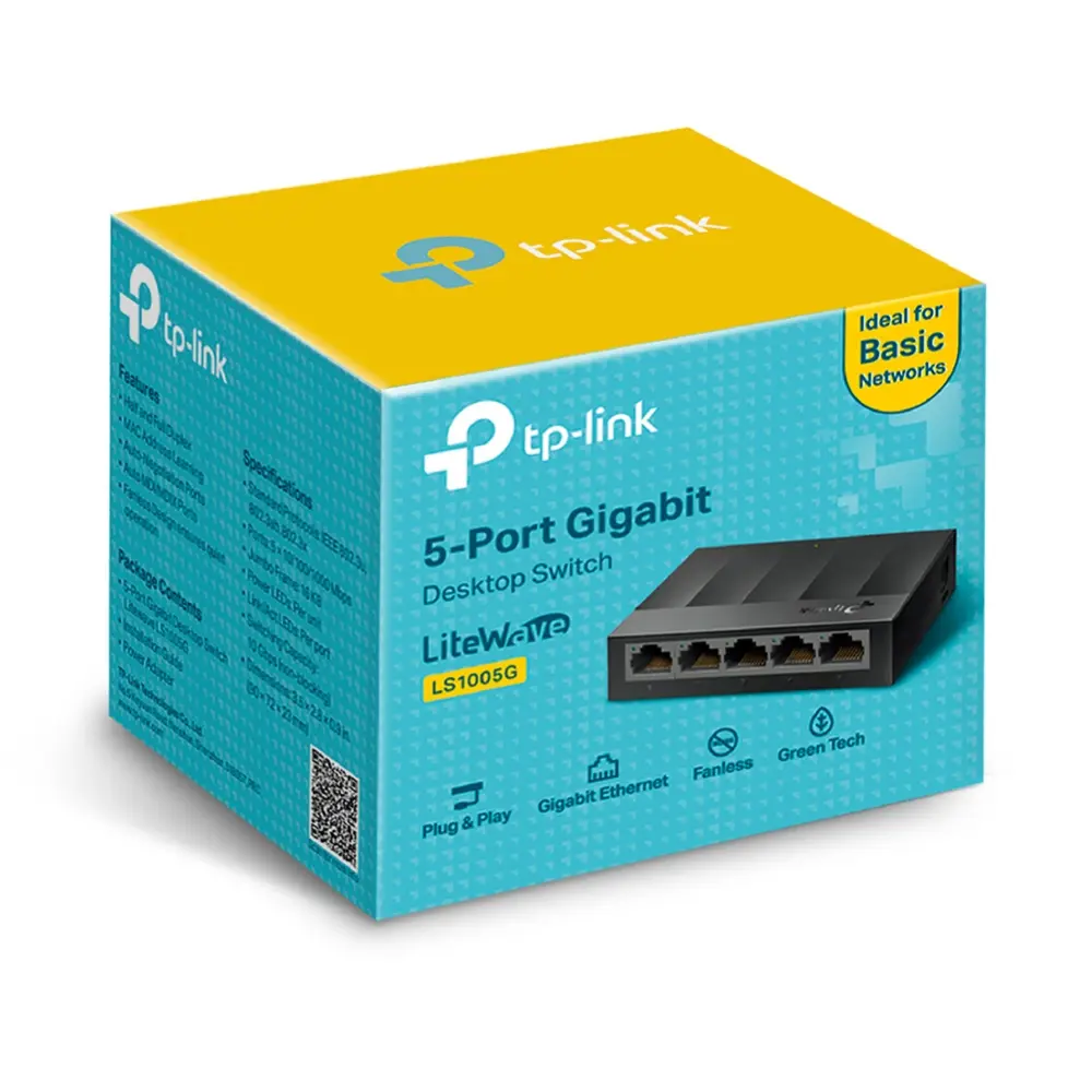 5Port 1Gbps LiteWave Kunstof behuizing TP-Link - Afbeelding 6