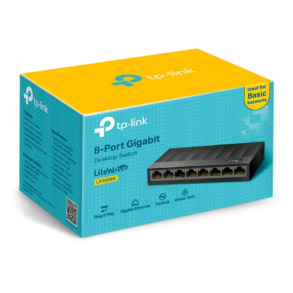 8Port 1Gbps LiteWave Kunstof behuizing TP-Link - Afbeelding 6