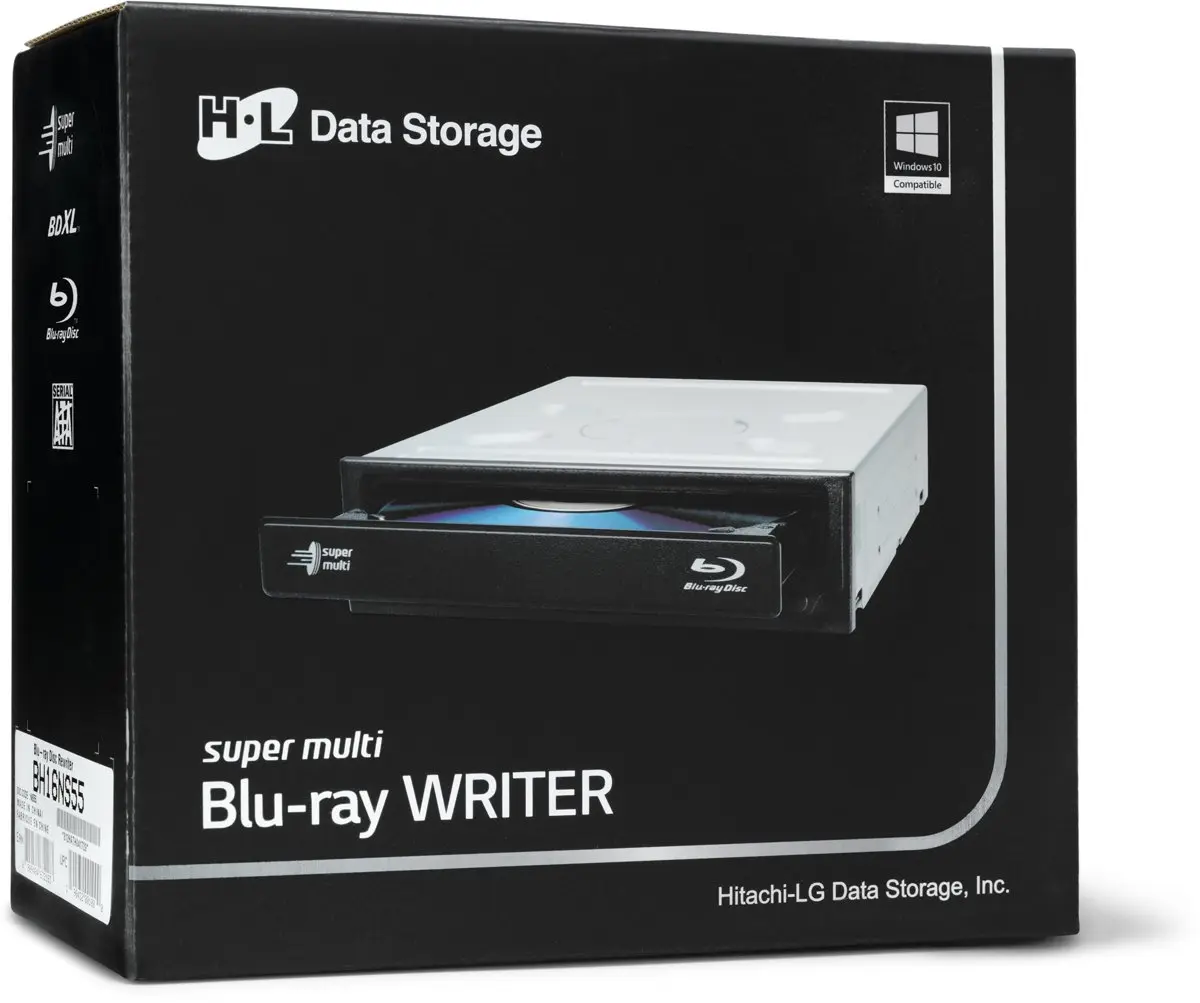 HLDS BH16NS55 SATA / Retail / Zwart - Afbeelding 2