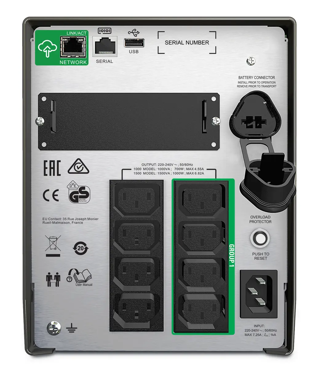 UPS APC Smart UPS 1000VA SMT1000IC SmartConnect - Afbeelding 2