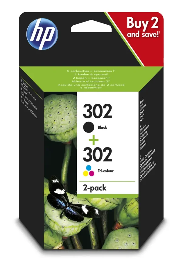 HP No.302 2-Pack 170/150 pagina´s (Origineel)