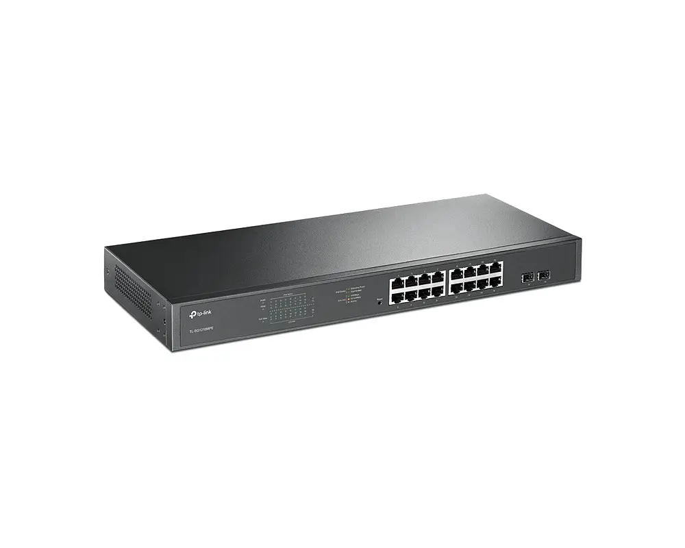 16Port 1Gbps Easy Smart 16xPoE+ 2xSFP TP-Link - Afbeelding 2