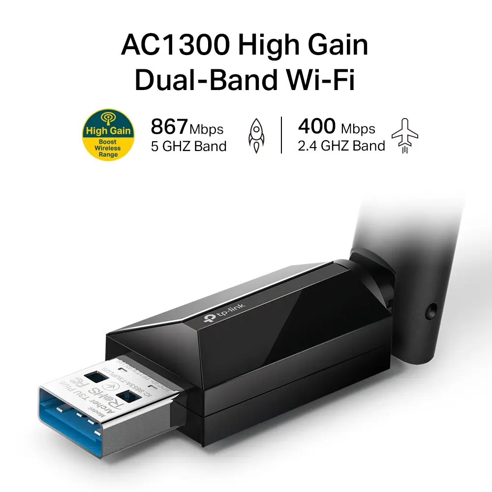AC1300 WiFi 5 USB 3.0 TP-Link Archer T3U Plus - Afbeelding 2