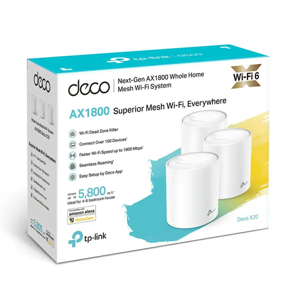 AX1800 WiFi6 Mesh-2Port 1Gbps TP-Link 3st - Afbeelding 6