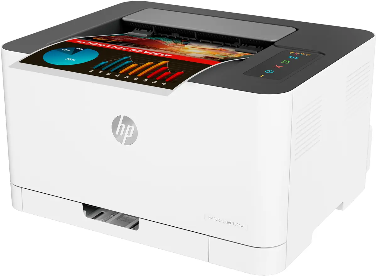 HP Color Laser 150nw / LAN / Wit-Zwart - Afbeelding 5