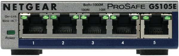5Port 1Gbps ProSafe Plus Netgear