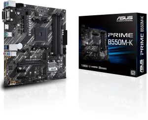 ASUS AM4 B550M-K PRIME - DDR4/2xM.2/HDMI/DVI/VGA/µATX