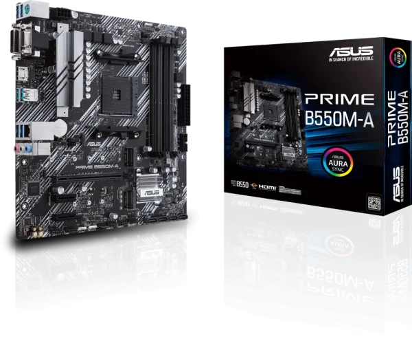 ASUS AM4 B550M-A PRIME - DDR4/2xM.2/HDMI/DVI/VGA/µATX