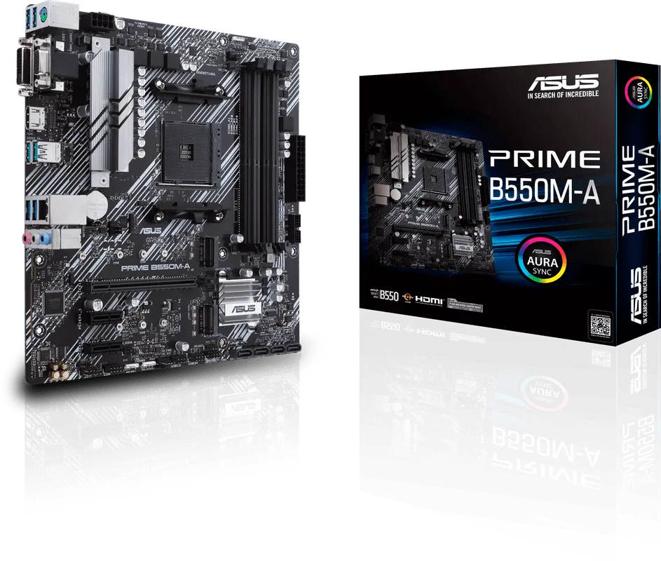 ASUS AM4 B550M-A PRIME - DDR4/2xM.2/HDMI/DVI/VGA/µATX