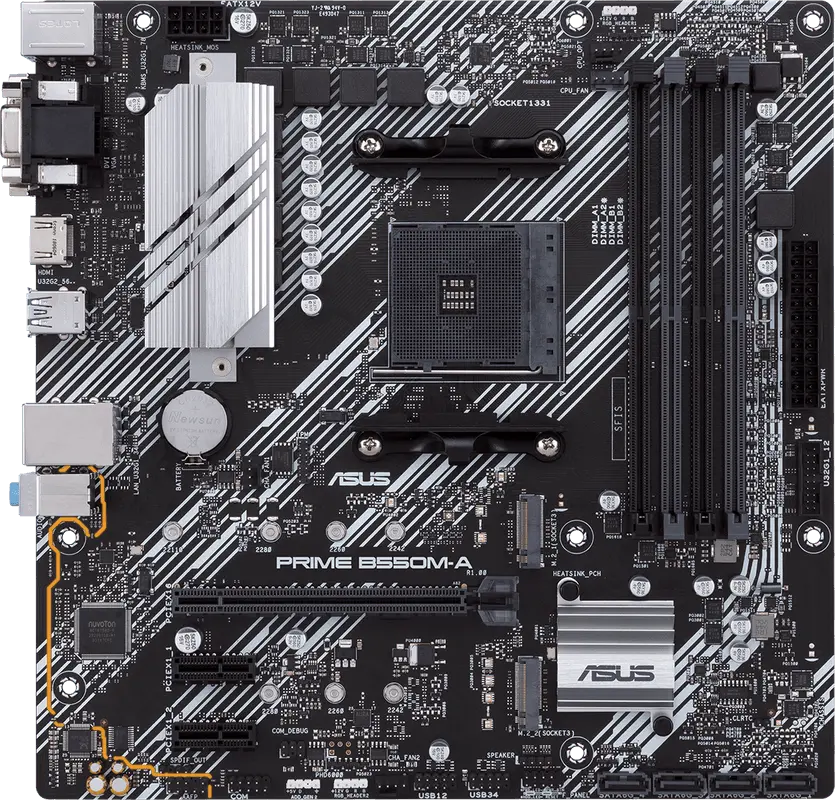 ASUS AM4 B550M-A PRIME - DDR4/2xM.2/HDMI/DVI/VGA/µATX - Afbeelding 4