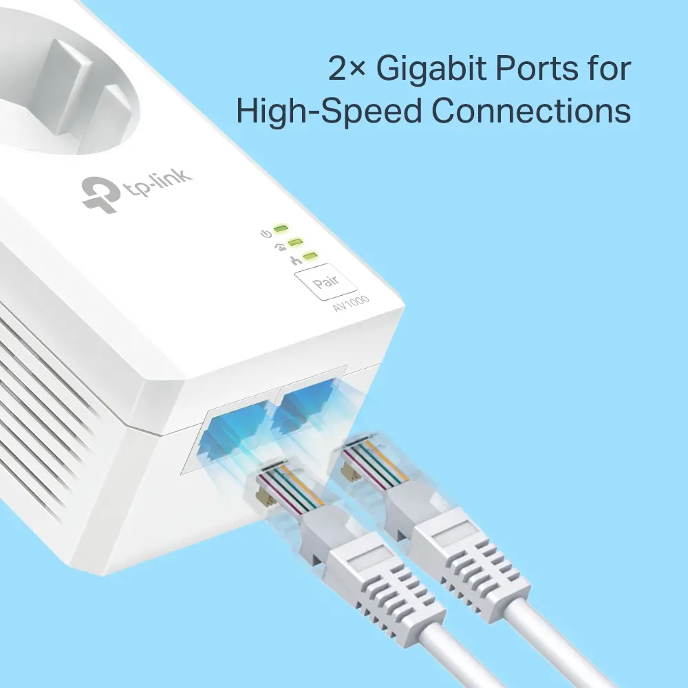 AV1000 2xLan Passthrough 2st TP-Link - Afbeelding 2