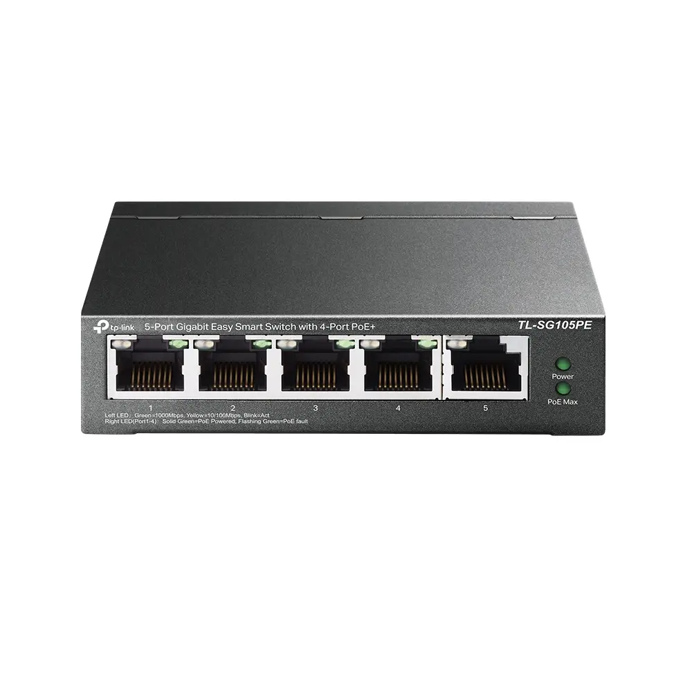 5Port 1Gbps Easy Smart 4xPoE+ 65W TP-Link - Afbeelding 2