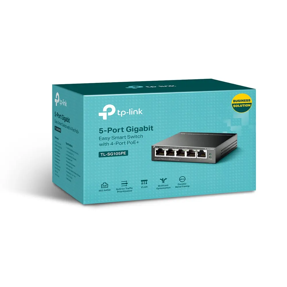 5Port 1Gbps Easy Smart 4xPoE+ 65W TP-Link - Afbeelding 3