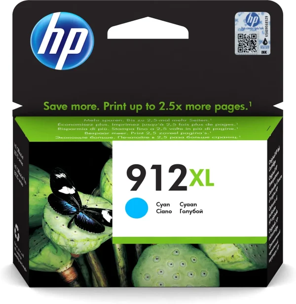 HP No.912XL Cyaan 825 pagina´s (Origineel)