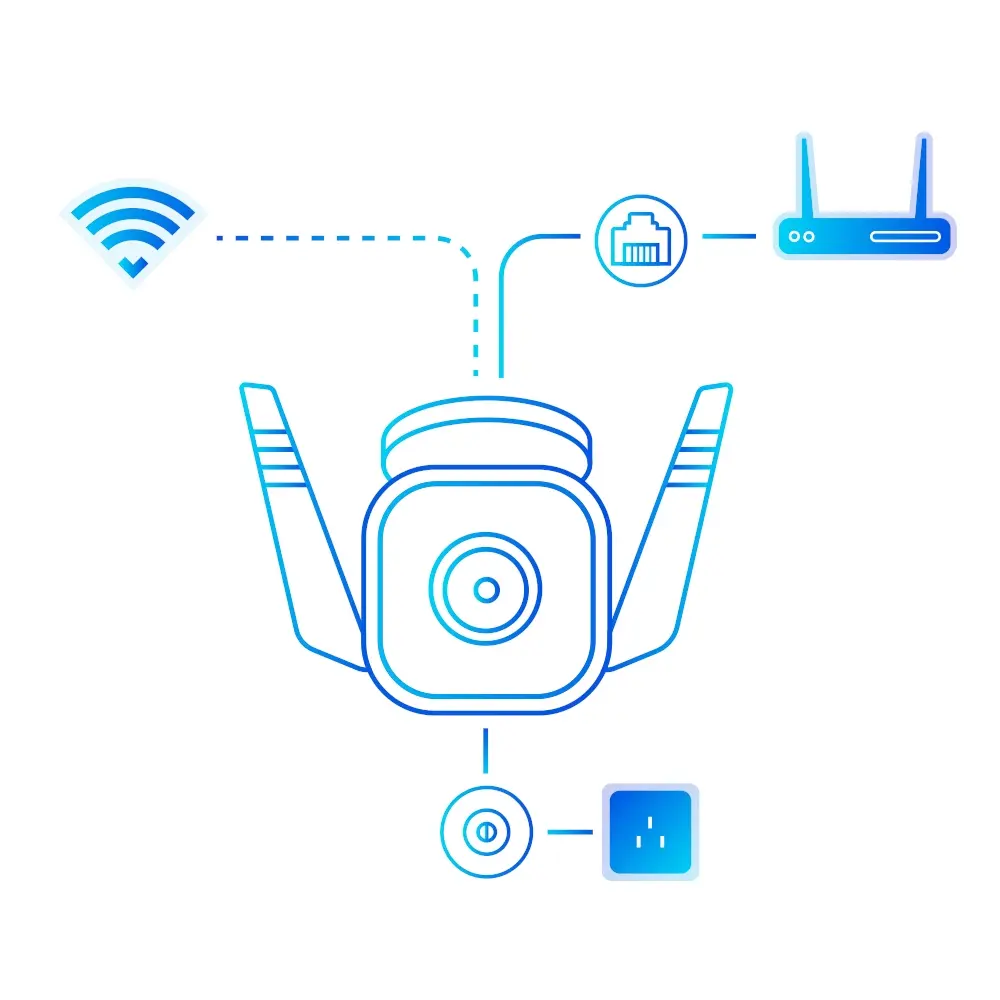 2K WiFi/RJ45 DC IR IP66 Tapo TP-Link - Afbeelding 4
