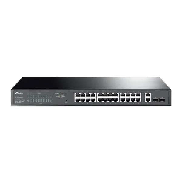 28Port 1Gbps Easy Smart 24xPoE+ 2xSFP TP-Link
