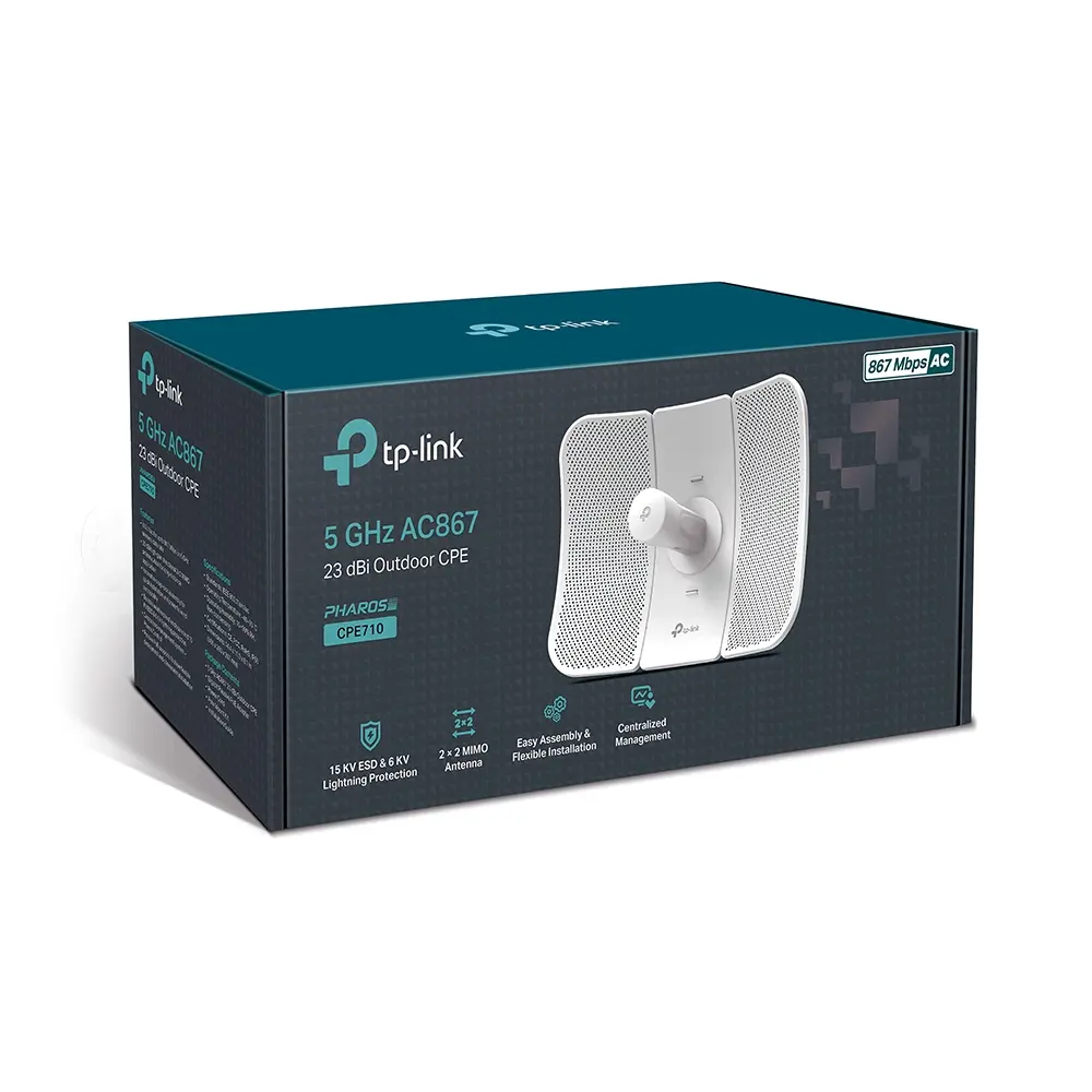 AC 867 WiFi5 pPoE 1Gpbs 23dBi Outdoor TP-Link - Afbeelding 3