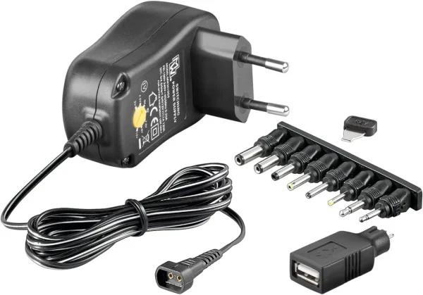 3V-12V Voeding 12W / 1A / 8 adapterstekkers