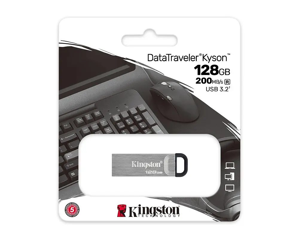 USB 3.2 FD 128GB Kingston DataTraveler Kyson - Afbeelding 3