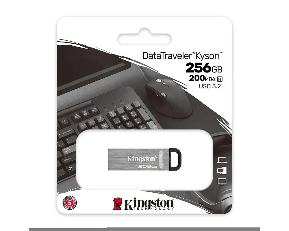 USB 3.2 FD 256GB Kingston DataTraveler Kyson - Afbeelding 3