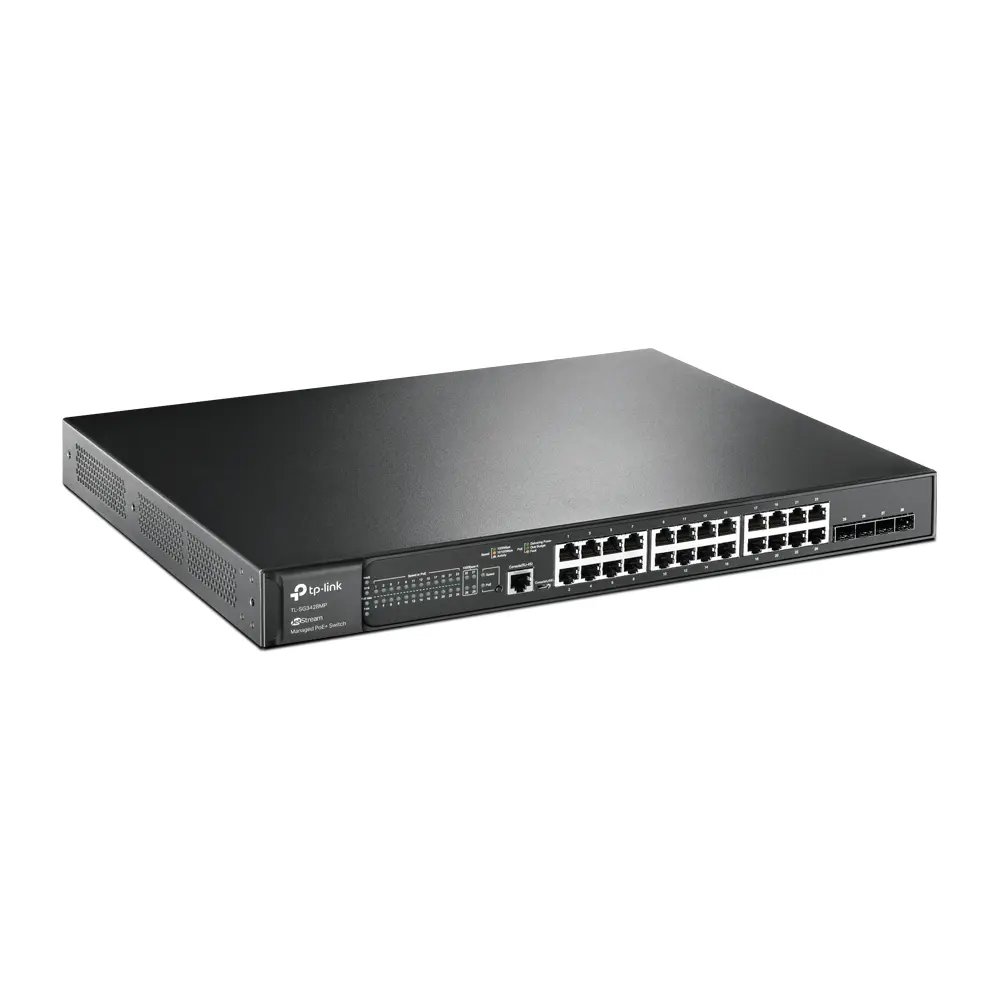 28Port 1Gbps Omada 24xPoE+ 4xSFP 384W TP-Link - Afbeelding 2