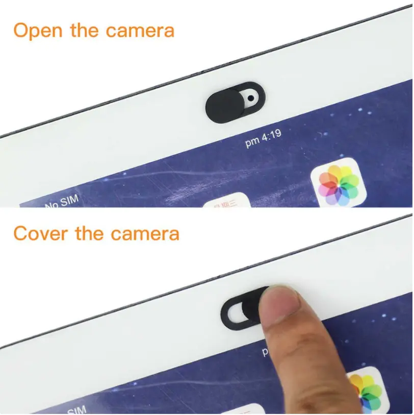 OEM Webcam Cover 3st. - Privacy schuifje - Retail - Afbeelding 3