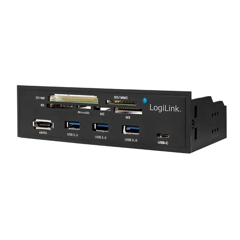 Front Panel 5.25" 3xUSB 3.0,USB-C,eSata,CardReader
