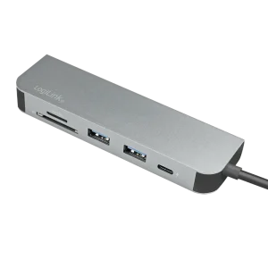 Docking 1xVideo Logilink USB-C, 60W, 4K, 6 Port