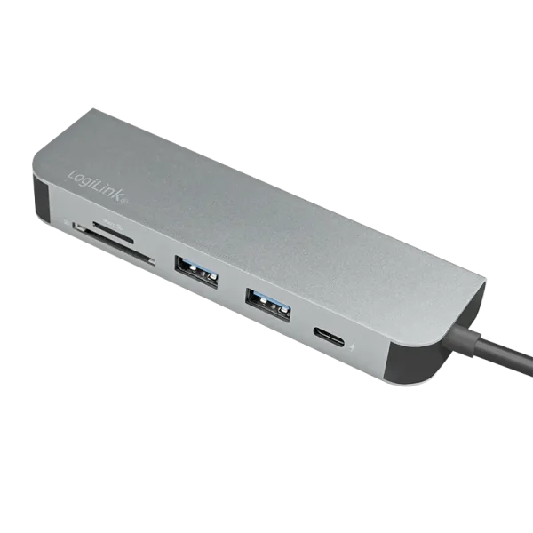 Docking 1xVideo Logilink USB-C, 60W, 4K, 6 Port