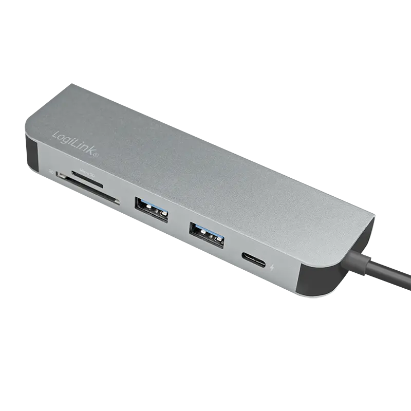 Docking 1xVideo Logilink USB-C, 60W, 4K, 6 Port