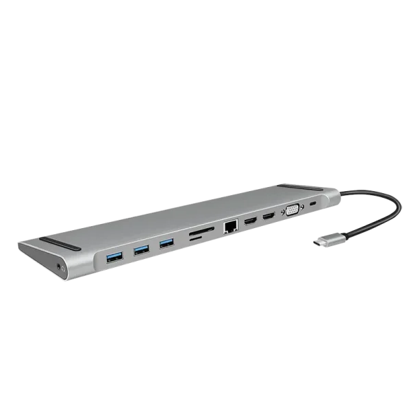 Docking 3xVideo Logilink USB-C, 100W, 4K, 11 Port