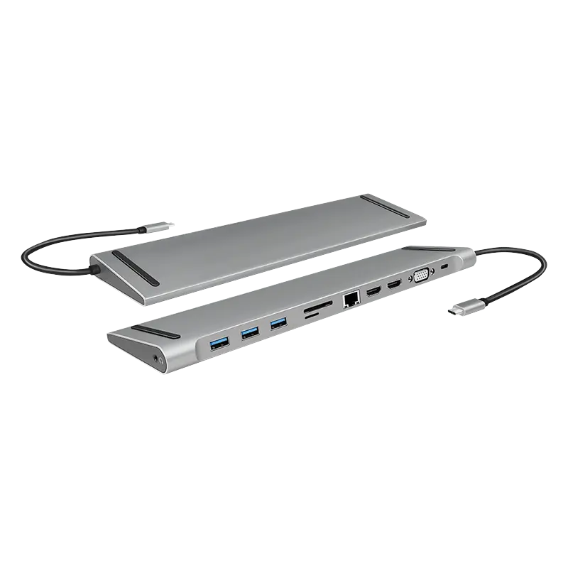 Docking 3xVideo Logilink USB-C, 100W, 4K, 11 Port - Afbeelding 2