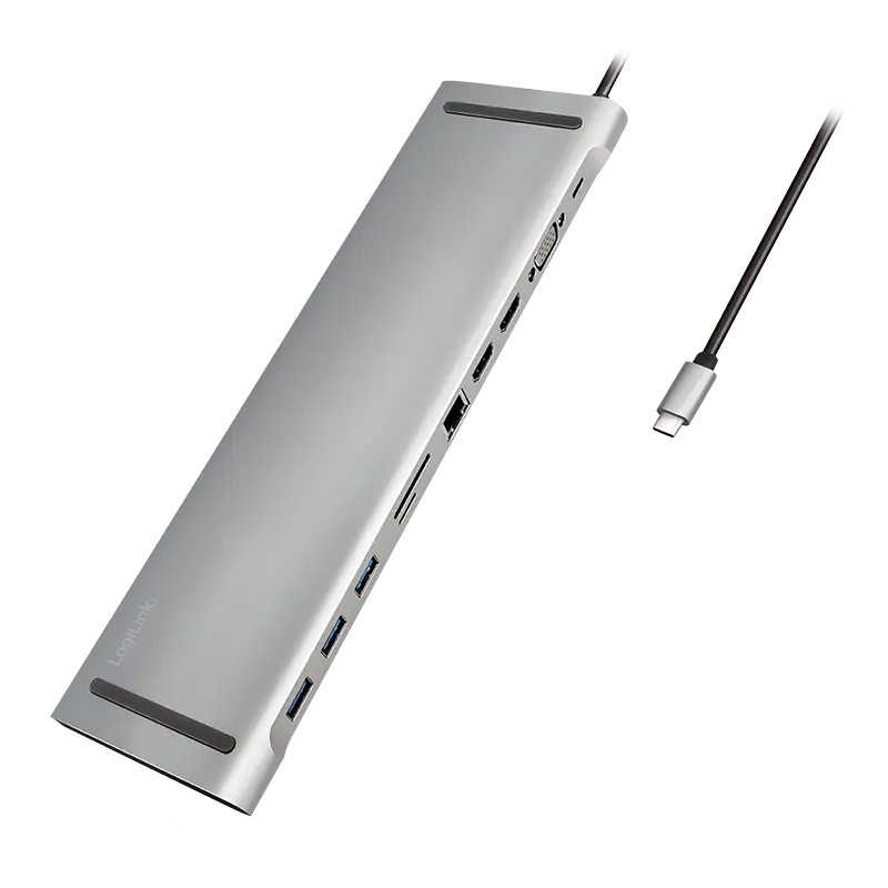 Docking 3xVideo Logilink USB-C, 100W, 4K, 11 Port - Afbeelding 3