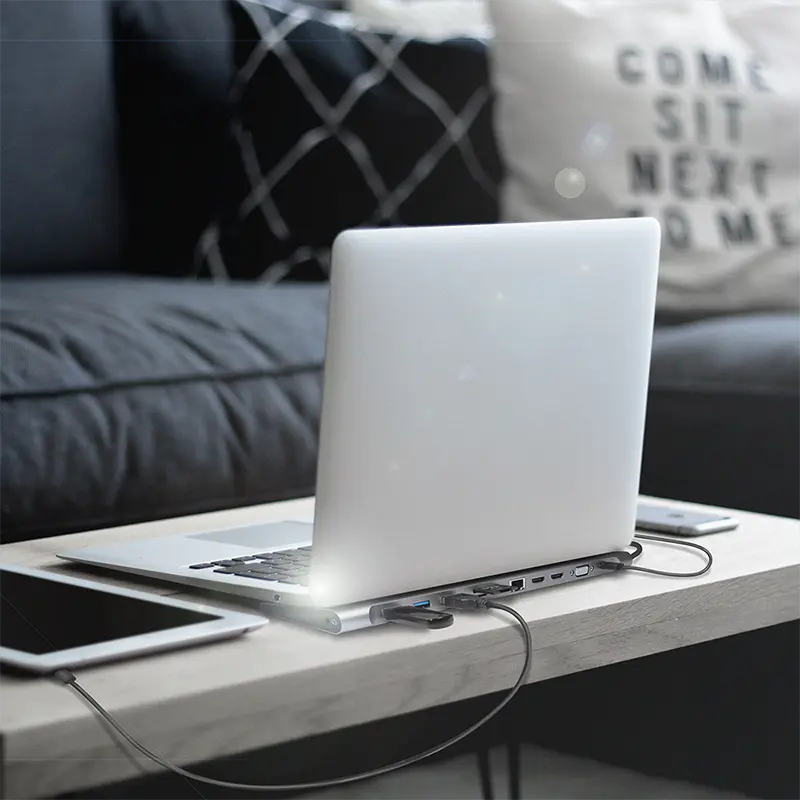 Docking 3xVideo Logilink USB-C, 100W, 4K, 11 Port - Afbeelding 7