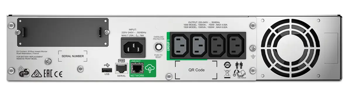 UPS APC Smart UPS 1500VA SMT1500RMI2UC - Afbeelding 2