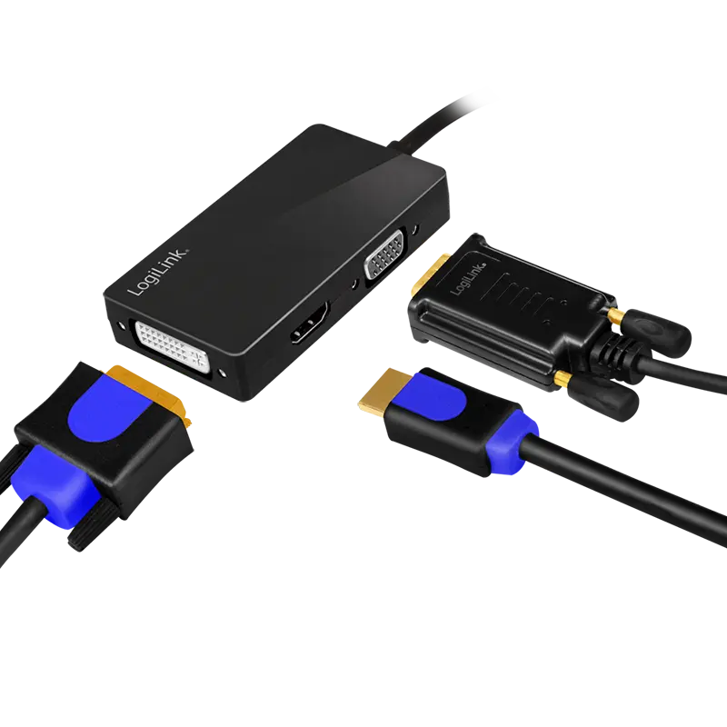 Adapter DisplayPort naar DVI / HDMI / VGA LogiLink - Afbeelding 2